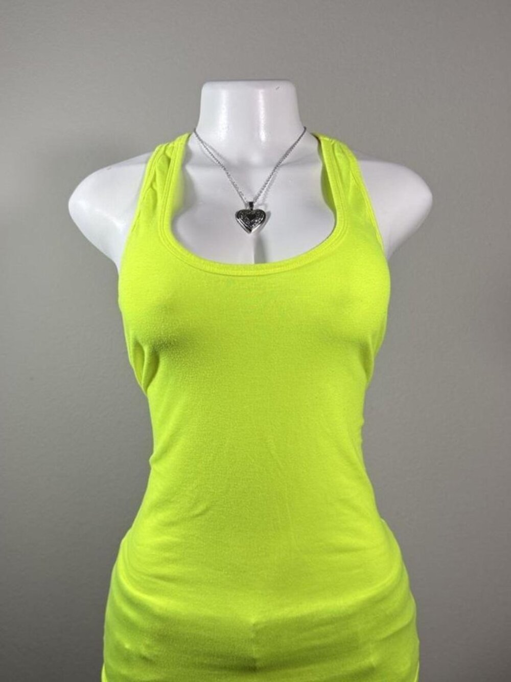 Rue 21 tank top neon yellow racerback S